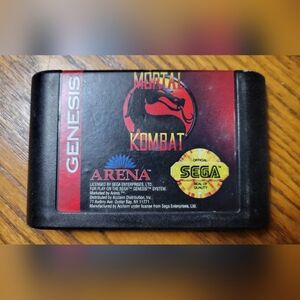 Mortal Kombat Sega Genesis Game Cartridge